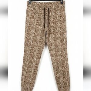 Serra Leopard Print Sleep Pant Joggers Women's Size Small